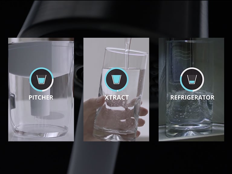 Comparison of three types of drinking water filter systems